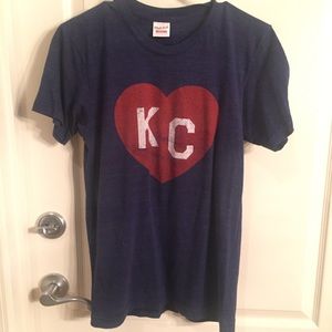 Charlie Hustle KC Heart Tee Size SMALL